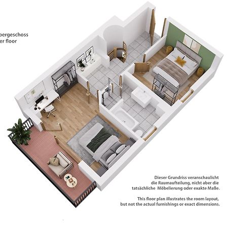 Moderne Maisonette Mit Garten อุนเทอร์ชไลสส์ไฮม์ ภายนอก รูปภาพ
