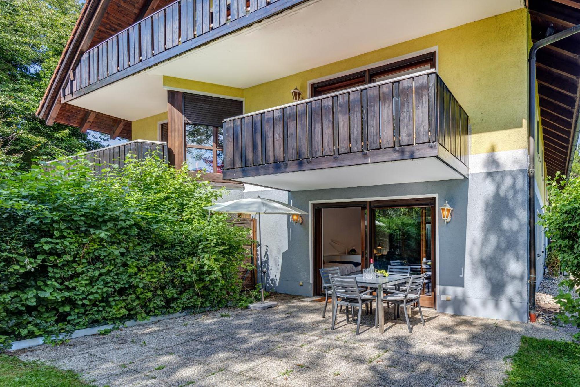 Moderne Maisonette Mit Garten อุนเทอร์ชไลสส์ไฮม์ ภายนอก รูปภาพ