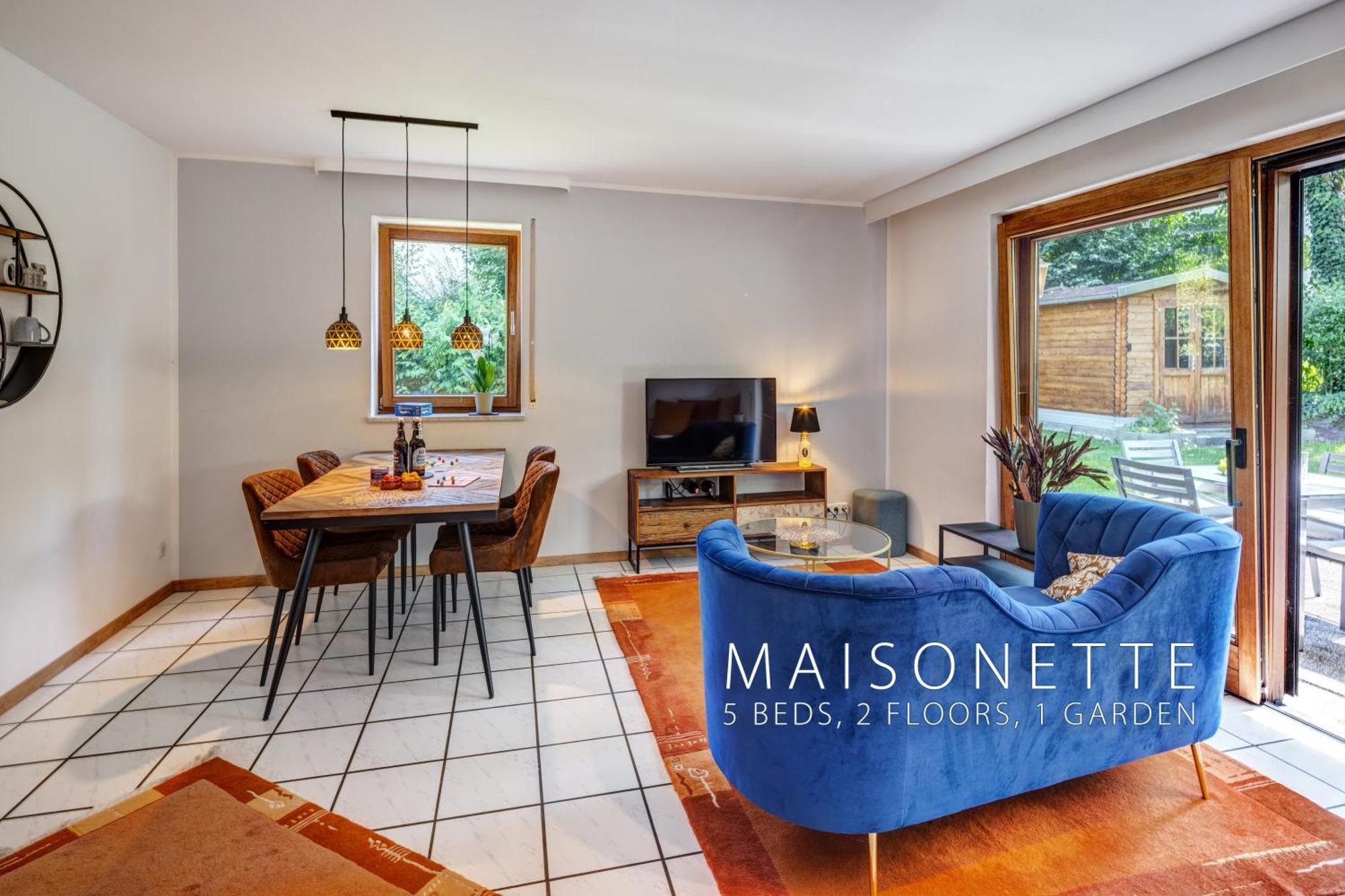 Moderne Maisonette Mit Garten อุนเทอร์ชไลสส์ไฮม์ ภายนอก รูปภาพ