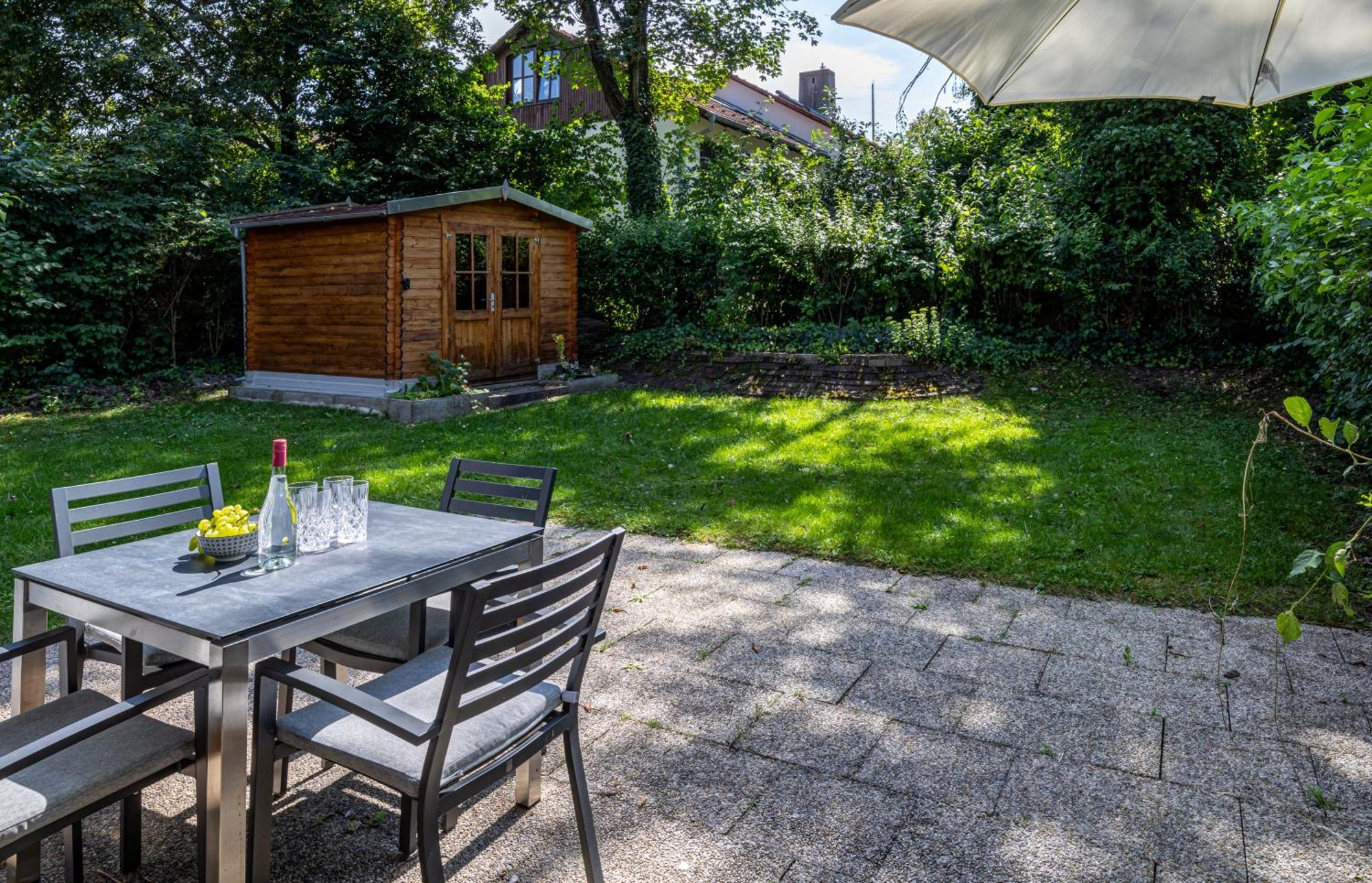 Moderne Maisonette Mit Garten อุนเทอร์ชไลสส์ไฮม์ ภายนอก รูปภาพ